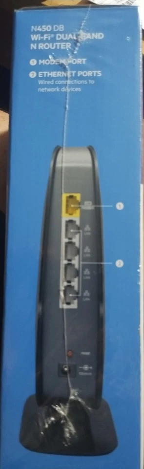 Belkin N450 450 Mbps 4-Port Gigabit Wireless N Router (F9K1003) New  Sealed Box - Image 4 of 4