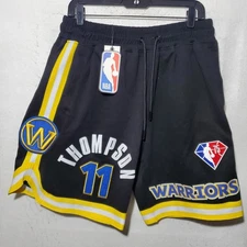 Golden State Warriors Shorts Mens XL NBA Basketball Klay Thompson 75th Pro