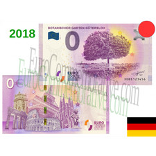 Billet Souvenir 2018 Allemagne Botanischer Garten Gutersloh