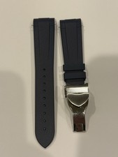 Navy Rubber Strap for Tudor Pelagos Wristwatch - Metal Clasp