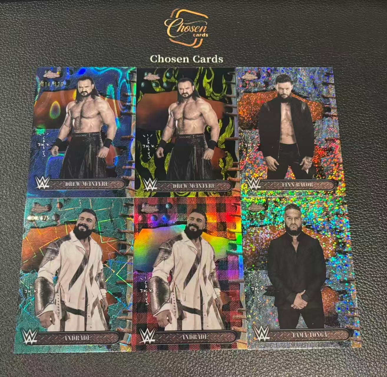 2025 Topps Chrome WWE Cactus Jack LOT Drew McIntyre /125 Finn Balor /299 LP05