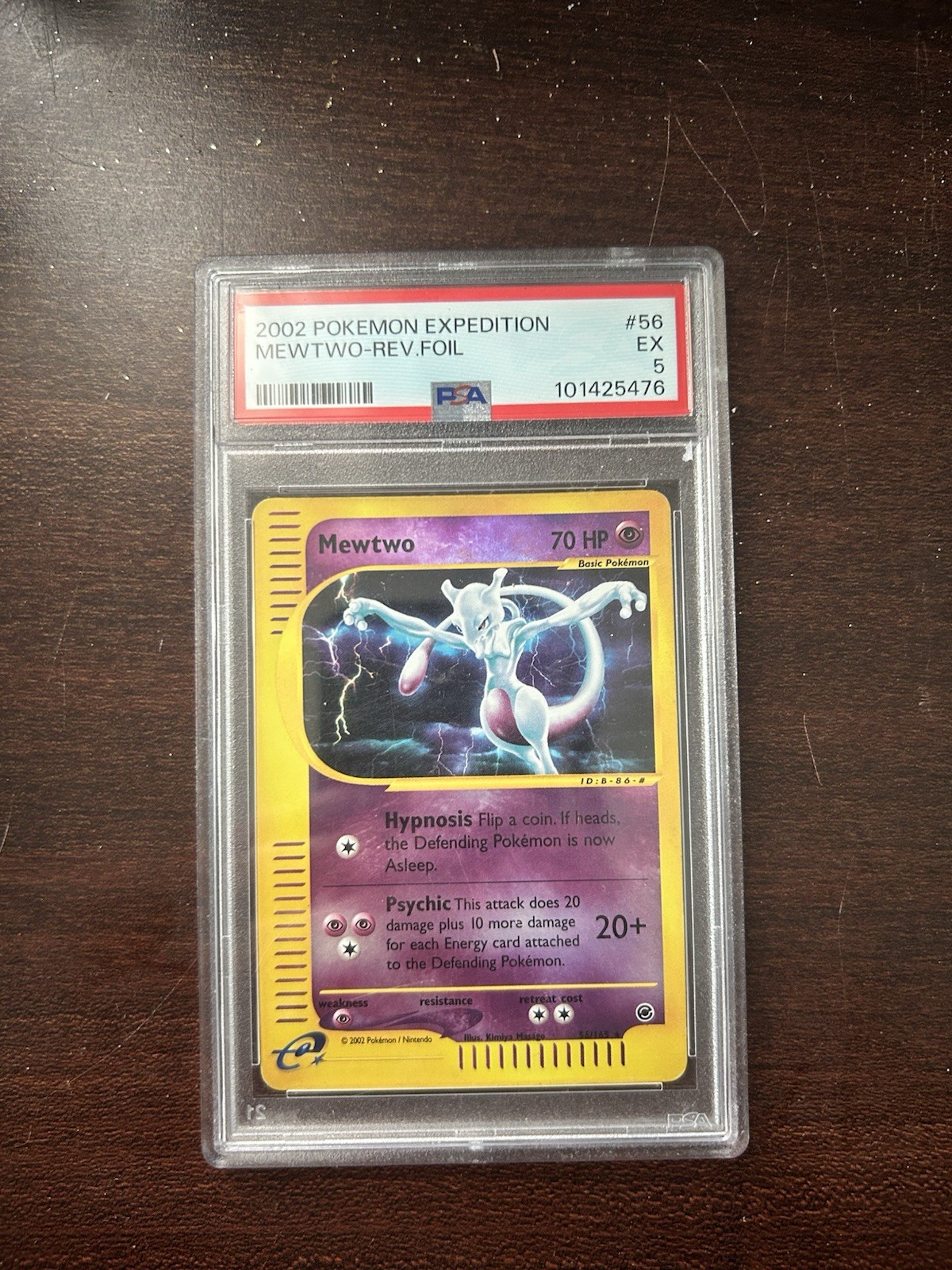 Pokémon TCG Mewtwo Expedition 2002 Reverse Holo Card 56/165 PSA 5 EX!
