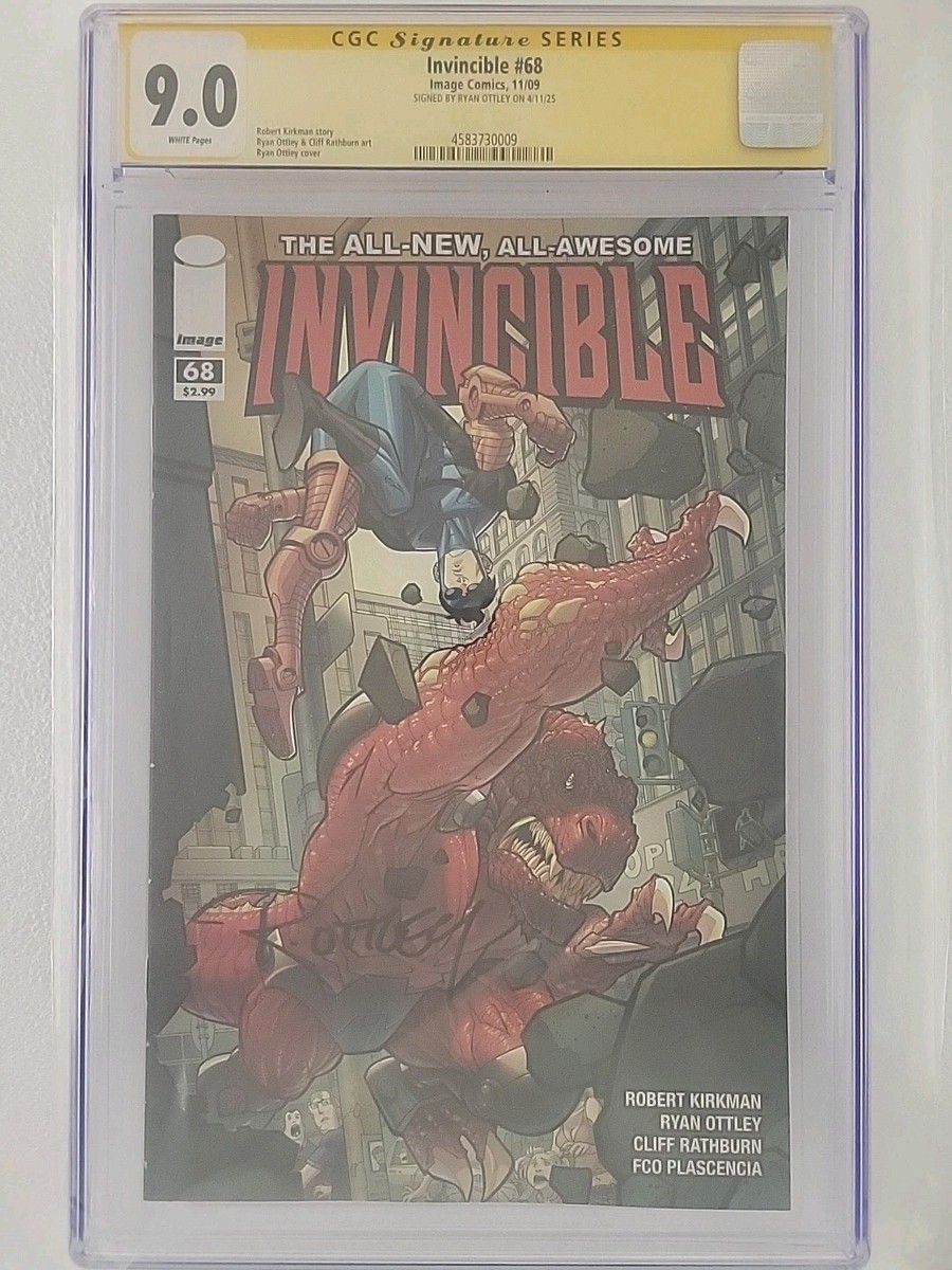 INVINCIBLE #68 – CGC SS 9.4 - SIGNED BY RYAN OTTLEY - 11/2009 | eBay