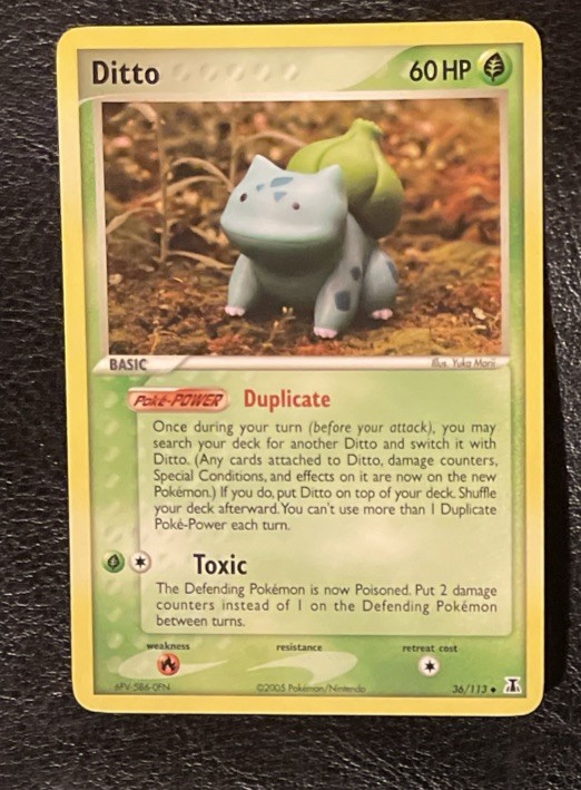 Ditto (Bulbasaur) 36/113 Delta Species Unlimited Regular Nonholo NM