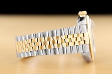 ROLEX MENS DATEJUST 16233 BLUE DIAL 18K YELLOW GOLD STEEL JUBILEE BAND WATCH 8