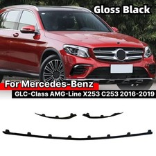 Schwarz Für Mercedes-Benz GLC-Klasse AMG-Line X253 C253 Front Spoiler Lippe Schwarz Für Mercedes-Benz GLC-Klasse AMG-Line X253 C253 Front Spoiler Lippe