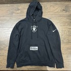 Nike Oakland Raiders Hoodie Mens Large Black NFL Inspire Change Team Issued