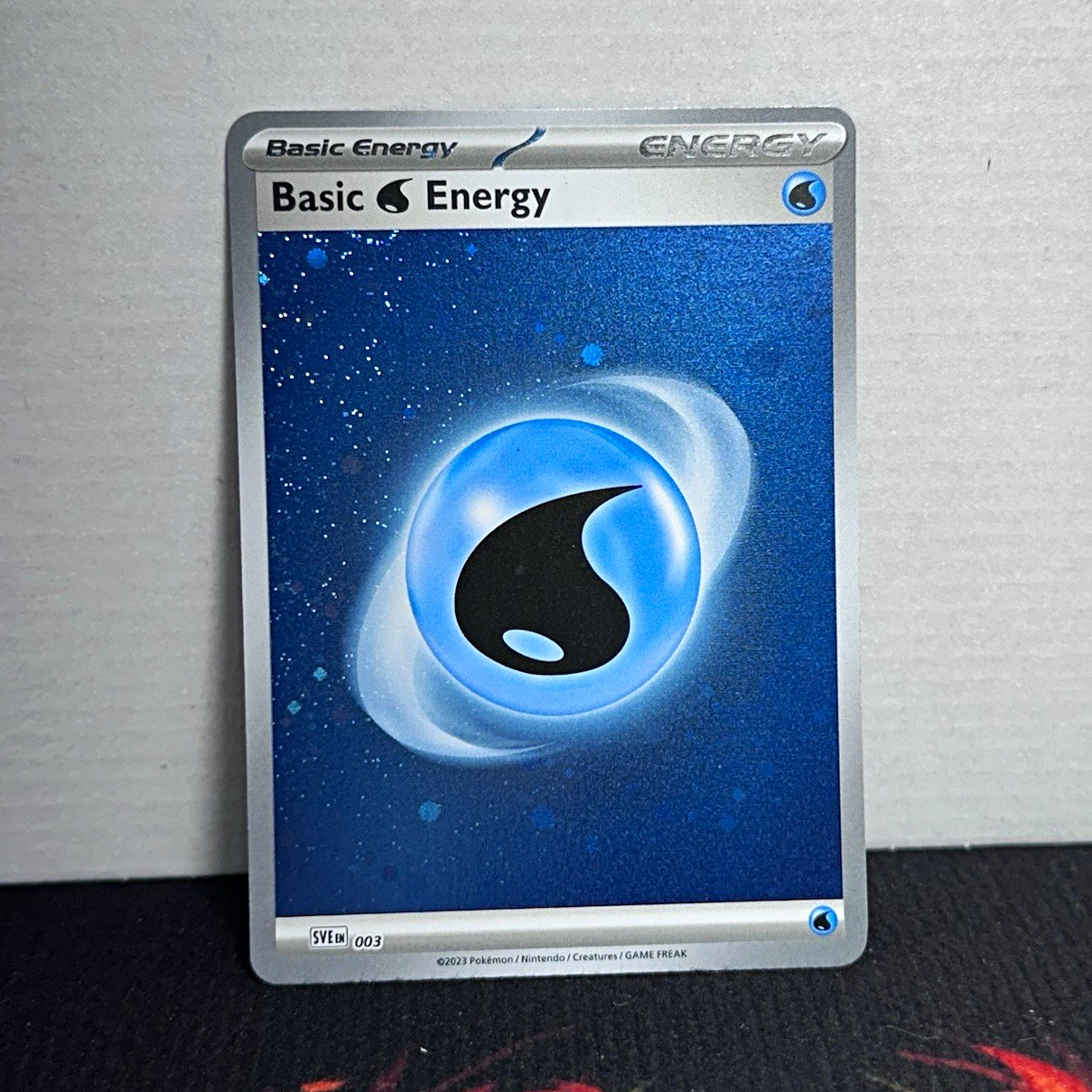 Basic Water Energy, Scarlet & Violet Energies 003, Cosmos Holo, NM