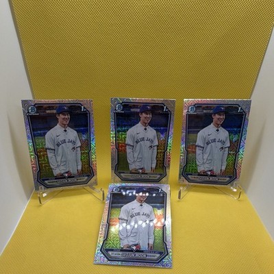 2026 Bowman Mega | Seojun Moon | Blue Jays | 4 CARD LOT | 1st Mojo Refractor