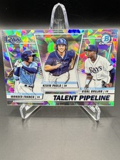 2020 Bowman Chrome Wander Franco Talent Pipeline Cracked Ice Refractor /150 Rays