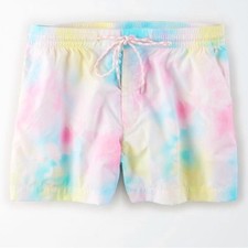 Pastel Tie-Dye Drawstring Shorts with Pockets — listing 3