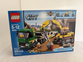 LEGO City 4203 Excavator Transport Building Toy 305 pcs 