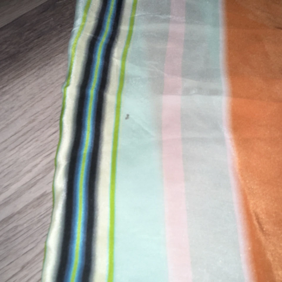 Ted Baker Women’s Scarf 23”x69” Rainbow Multicolor 100% Silk - Image 4 of 4