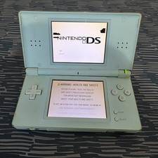 Nintendo DS Lite Lime Green Damaged Top Screen Working Buttons Audio GBA Games