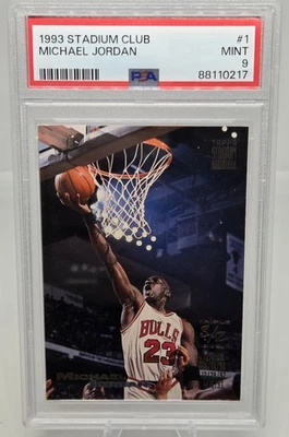1993-94 Topps Stadium Club - Triple Double Michael Jordan #1 PSA 9 - Image 1 of 2