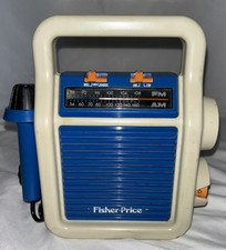 Vintage Fisher Price 1984 AM/FM Radio Microph...