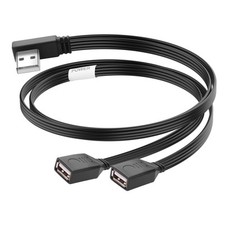 USB 2.0 Y Cable Splitter USB Male to Dual USB Female USB Splitter Adapter Ext...