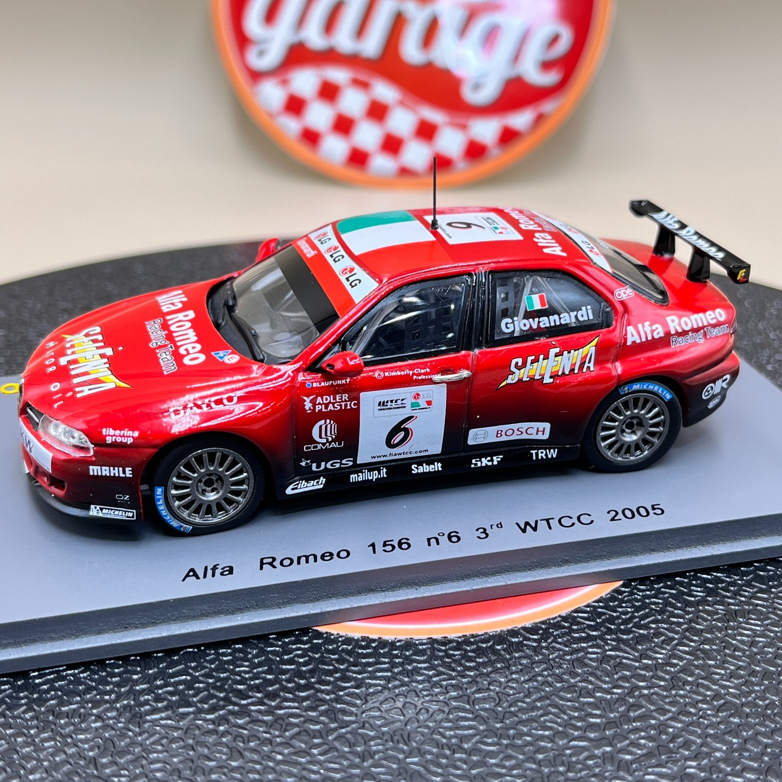 Spark Alfa Romeo 156 N 6 3rd Wtcc 2005 Giovanardi 1:43 S0474