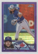2023 Topps Chrome Logofractor Edition Purple Refractor /250 Bo Bichette #11 1j0t