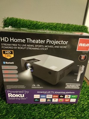 RCA Smart HD Home Theater Projector, Roku Express+ RPJ133- B New