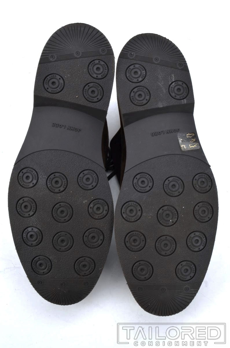 JOHN LOBB Rydal Brown Suede Split Toe Oxford Derb… - image 8