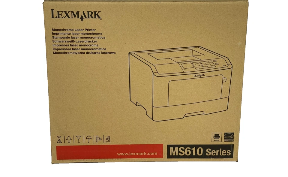 SEALED New Lexmark MS610DN Network Ready Laser Duplex Printer 220-240V, Not 110V - Image 2 of 4