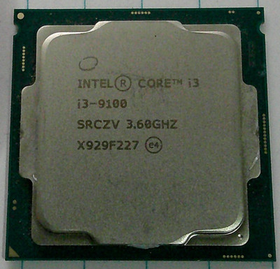 Core i3-9100 processor.