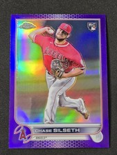 2022 Topps Chrome Update #USC127 Chase Silseth Purple Refractor