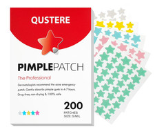 QUSTERE Pimple Patches for Face, Hydrocolloid Acne Patches, Cute Star Zit Covers