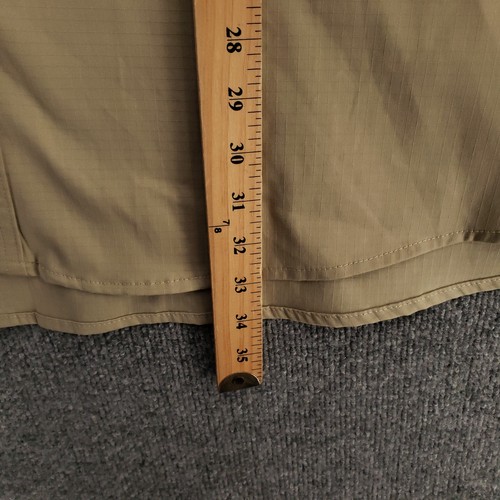 Carhartt Button Up Shirt Mens 5XL Beige Rugged Flex Short Sleeve Collared Canvas - Picture 9 of 14