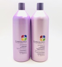 Pureology Hydrate Shampoo  Conditioner Liter Duo Set, 33.8 Oz