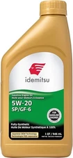 Idemitsu SP/GF-6 SAE 5W-20 Full Synthetic Motor Oil, 1 Quart