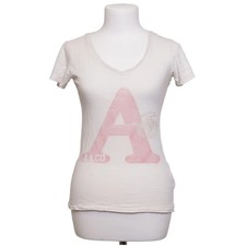 Adenauer & Co, T-shirt, Größe: XS, Weiß/Pink, Print, Damen #GNf