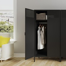Cofar 71''H Metal Armoire Wardrobe Closet Storage Cabinet, for Home, Office, Gym