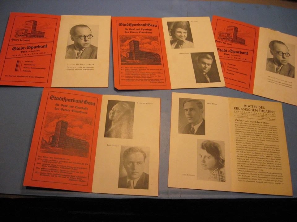 5 Hefte Spielzeit 1934/35 des Reussischen Theater Gera,Gotha,Thüringen,Reuss - Bild 2 von 4