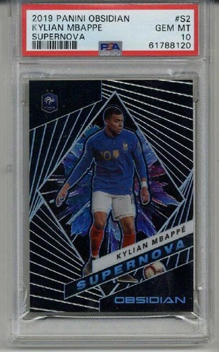 2019 PANINI OBSIDIAN SUPERNOVA #S2 KYLIAN MBAPPE LE 083/135 PSA 10 LOW POP RARE