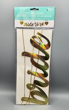 Bride To Be Banner, Gold Shiny, Bachelorette Wedding Engagement Party Decor NIP