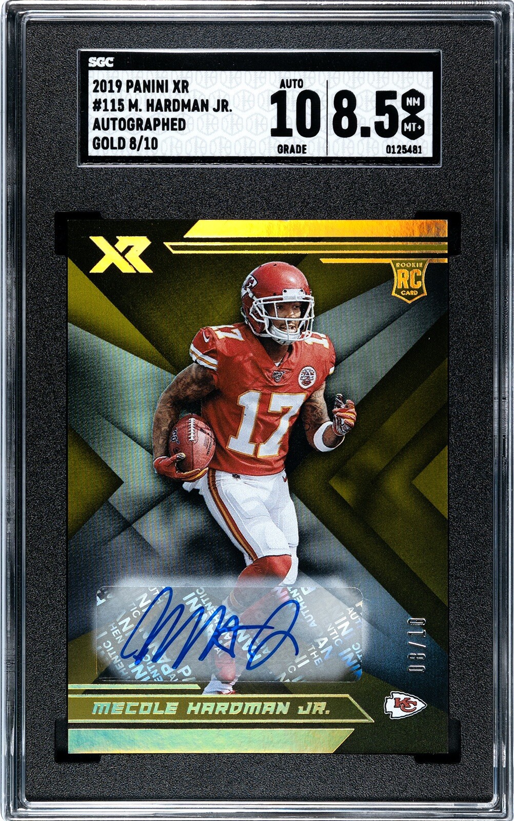 Mecole Hardman Panini Phoenix #115 Autograph