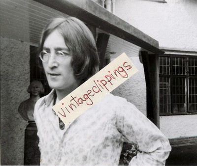 John Lennon At Home 1968 Fan Candid Photo 11x15cm Beatles Kenwood Rare Photo Ebay