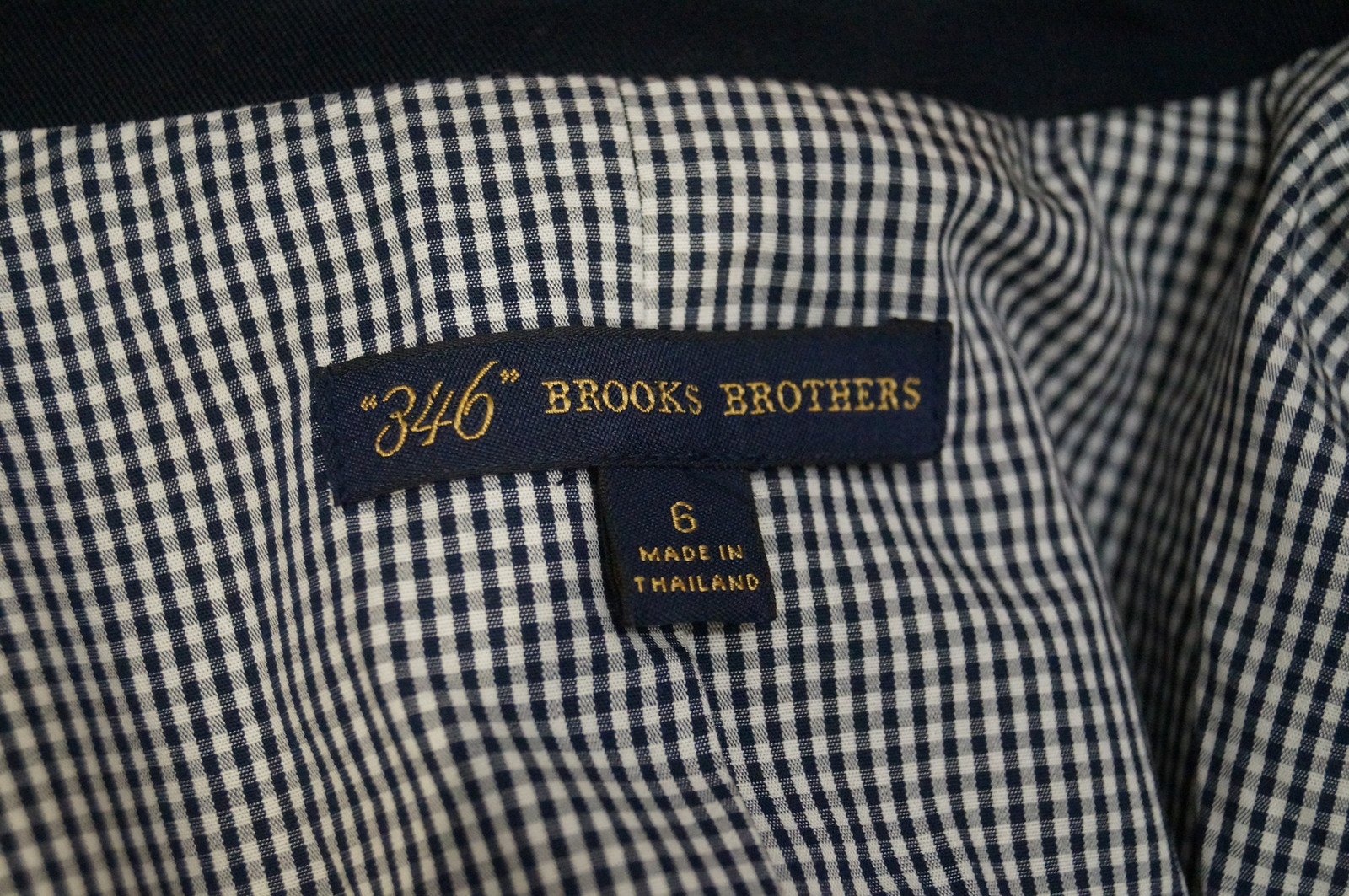 BROOKS BROTHERS 346 Womens Midnight Navy Blue Cotton Stretch Blazer