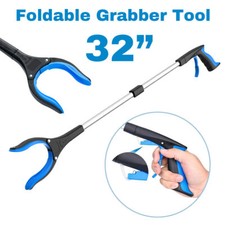 32'' Grabber Pick Up Reaching Tool Hand Grip Reacher Heavy Duty Aid Trash Cans
