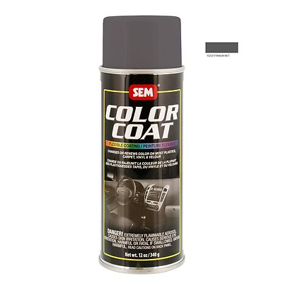 SEM Color Coat System 15253 Titanium Metallic Aerosol Vinyl Spray Paint 12OZ Can