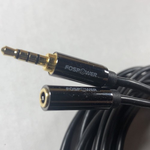 FosPower 15 Fuß 3,5 mm Stecker auf Buchse 3 Ring AUX Audio Verlängerungskabel Adapter - Bild 4 von 11