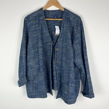 Nwt Pure Jill Indigo Jacket Xl Blueberrywash Tweeted