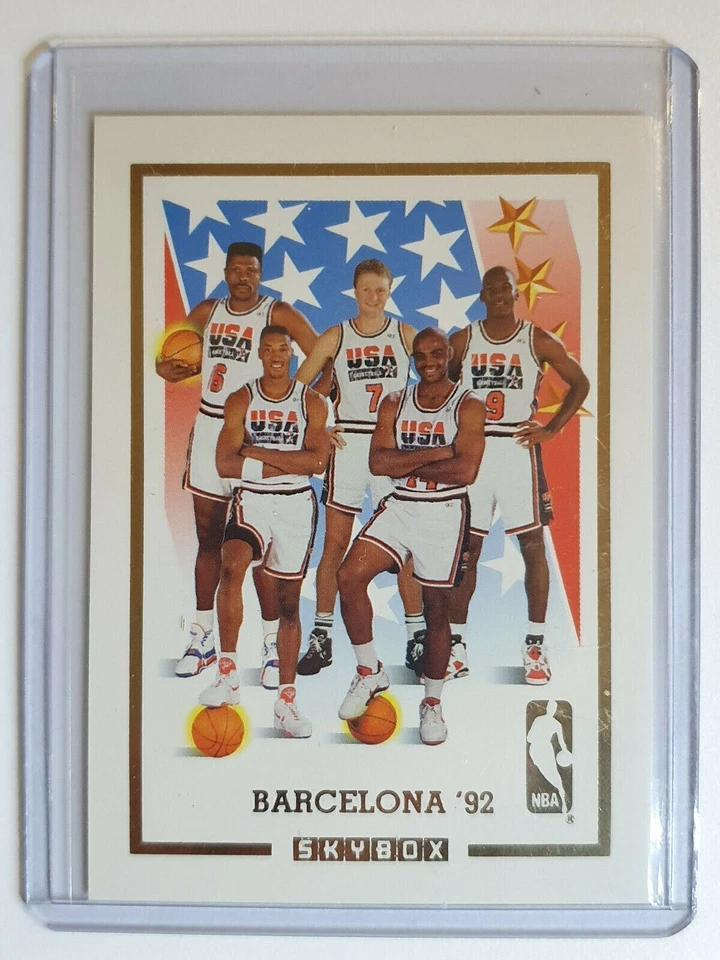 Skybox Dream Team Barcelona 1992 EE. UU. Juego de 3 piezas - JUEGO COMPLETO con Jordan + Magic Foto 3 de 4