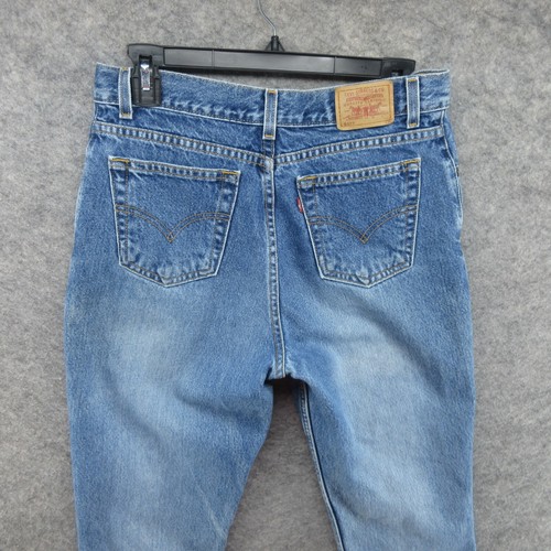 VTG Levis Jeans Girls 16.5 Blue 517 Bootcut Faded Medium Wash Y2K Denim Juniors - Picture 14 of 18