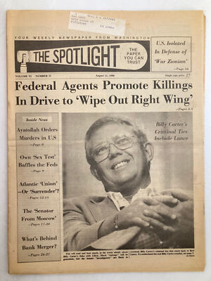 The Spotlight Newspaper August 11 1980 Vol 6 #32 Billy Carter's Criminal Ties