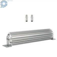 Dual Pass Aluminum Finned Transmission Oil Cooler 12 For Universal Fitment Dual Pass Aluminum Finned Transmission Oil Cooler 12 For Universal Fitment