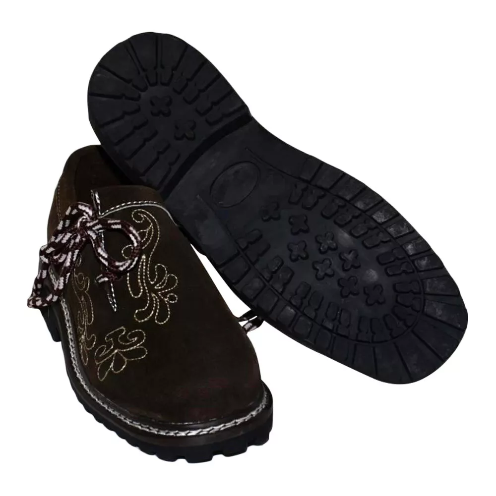 Men BROWN Leather German Shoes Lederhosen 9 10 11 12 13