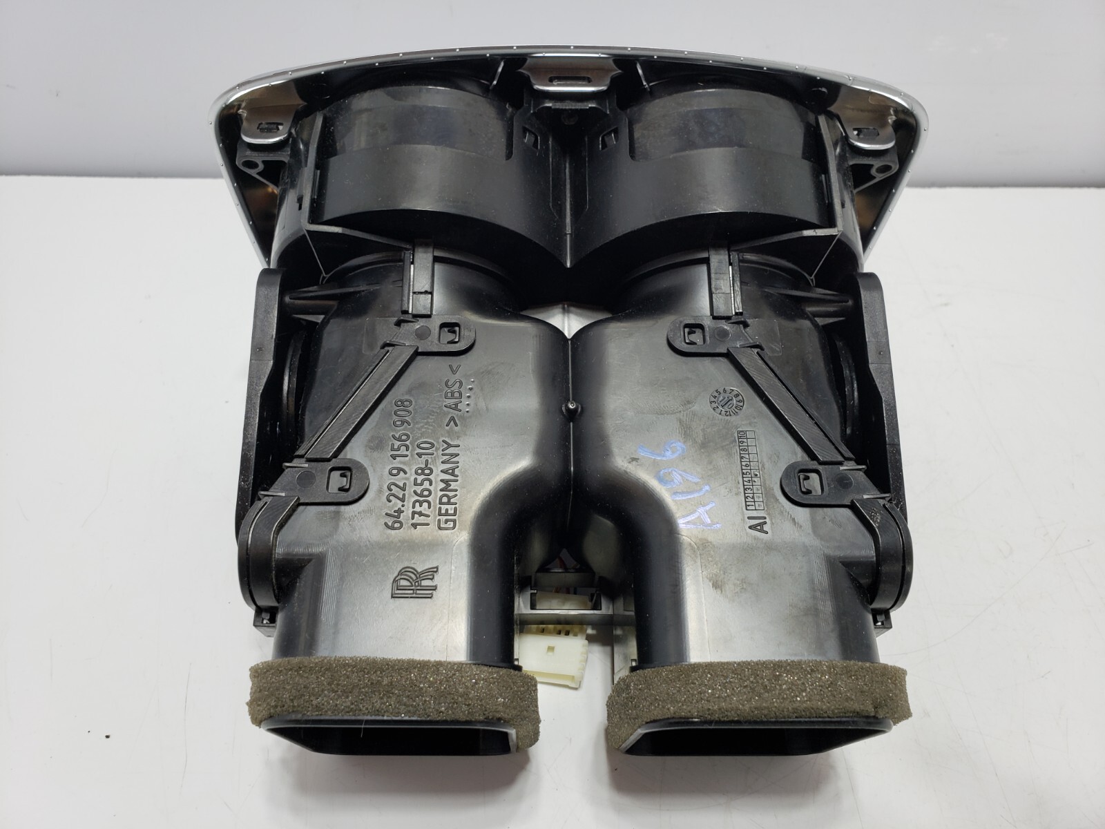 ✅2010-2014 OEM Rolls Royce Ghost RR4 Rear Center Console AC Air Vent Trim Chrome